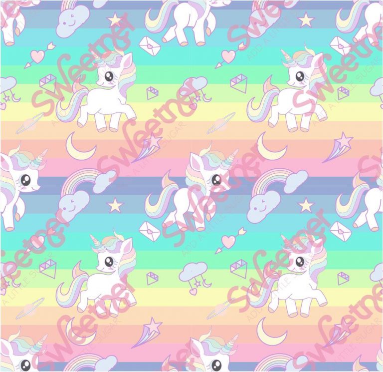 Plaster Diabetes CGM Colorful Unicorns Plaster - Sweetner